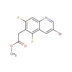 methyl 2-(3-bromo-5,7-difluoroquinolin-6-yl)acetate