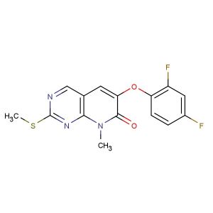 6-(2,4-difluorophenoxy)-8-methyl-2-(methylthio)pyrido[2,3-d]pyrimidin-7(8H)-one