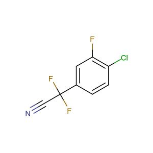 2-(4-chloro-3-fluorophenyl)-2,2-difluoroacetonitrile