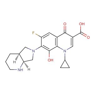 Moxifloxacin impurity 6(Synonyms: 8-Hydroxymoxifloxacin; Moxifloxacin impurity E)