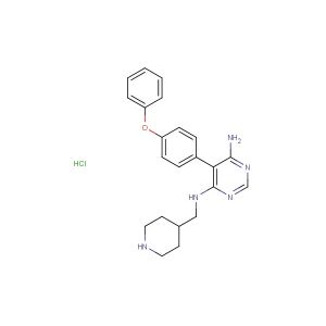5-(4-phenoxyphenyl)-N4-(piperidin-4-ylmethyl)pyrimidine-4,6-diamine hydrochloride