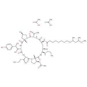 Caspofungin diacetate(Synonyms: MK-0991 diacetate; L-743872 diacetate)