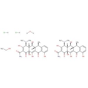 Doxycycline hyclate  (Synonyms: Doxycycline hydrochloride hemiethanolate hemihydrate; WC2031)