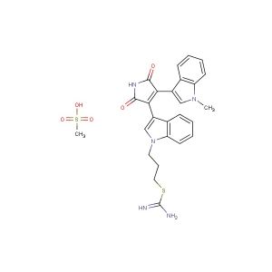 Ro 31-8220 mesylate(Synonyms: Ro 31-8220 methanesulfonate; Bisindolylmaleimide IX mesylate)