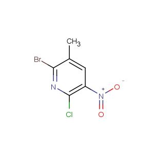 2-bromo-6-chloro-3-methyl-5-nitropyridine