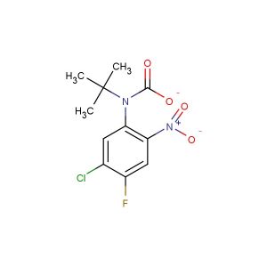 tert-butyl-5-chloro-4-fluoro-2-nitrophenylcarbamate