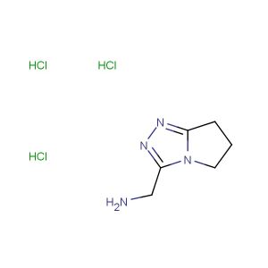 (6,7-dihydro-5H-pyrrolo[2,1-c][1,2,4]triazol-3-yl)methanamine trihydrochloride