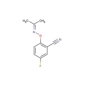 5-fluoro-2-(propan-2-ylideneaminooxy)benzonitrile