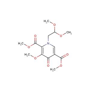 dimethyl 1-(2,2-dimethoxyethyl)-3-methoxy-4-oxo-1,4-dihydropyridine-2,5-dicarboxylate