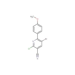 5-bromo-2-chloro-6-(4-methoxyphenyl)nicotinonitrile