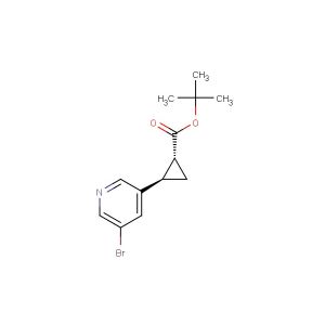 (1R,2R)-tert-butyl 2-(5-bromopyridin-3-yl)cyclopropanecarboxylate