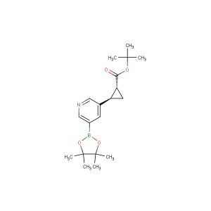 (1R,2R)-tert-butyl 2-(5-(4,4,5,5-tetramethyl-1,3,2-dioxaborolan-2-yl)pyridin-3-yl)cyclopropanecarboxylate