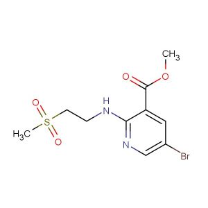 methyl 5-bromo-2-((2-(methylsulfonyl)ethyl)amino)nicotinate