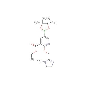 ethyl 2-((1-methyl-1H-imidazol-2-yl)methoxy)-5-(4,4,5,5-tetramethyl-1,3,2-dioxaborolan-2-yl)nicotinate