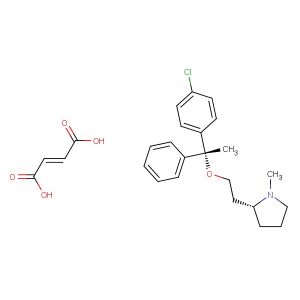 Clemastine fumarate(Synonyms: HS-592 fumarate; Meclastine fumarate)