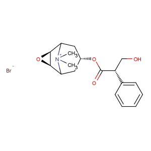Methscopolamine bromide(Synonyms: (-)-Scopolamine methyl bromide; Hyoscine methyl bromide)