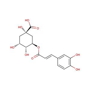 Chlorogenic acid(Synonyms: 3-O-Caffeoylquinic acid; Heriguard; NSC-407296)