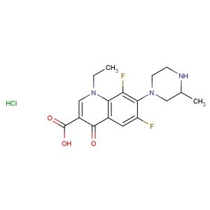 Lomefloxacin hydrochloride(Synonyms: SC47111A hydrochloride; NY-198 hydrochloride)