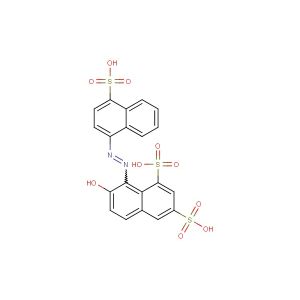 7-hydroxy-8-[2-(4-sulfonaphthalen-1-yl)diazen-1-yl]naphthalene-1,3-disulfonic acid