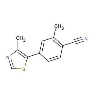 2-methyl-4-(4-methylthiazol-5-yl)benzonitrile