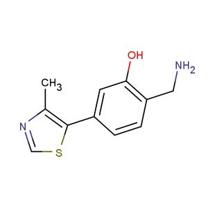 2-(aminomethyl)-5-(4-methylthiazol-5-yl)phenol