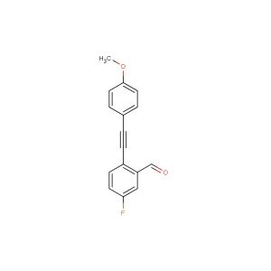 5-fluoro-2-[2-(4-methoxyphenyl)ethynyl]benzaldehyde