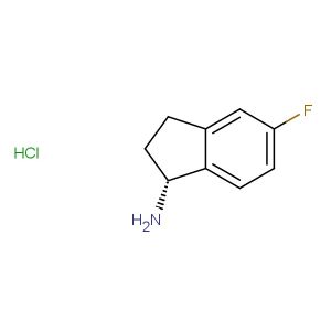 (1R)-5-fluoro-2,3-dihydro-1H-inden-1-amine hydrochloride