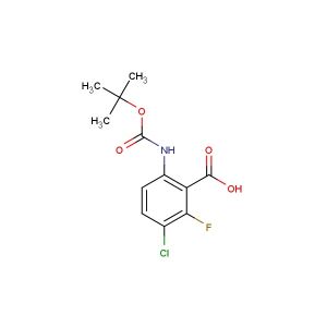 6-((tert-butoxycarbonyl)amino)-3-chloro-2-fluorobenzoic acid