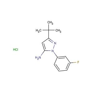 3-tert-butyl-1-(3-fluorophenyl)-1H-pyrazol-5-amine hydrochloride