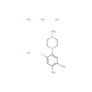 4-fluoro-5-(4-methylpiperazin-1-yl)benzene-1,2-diamine tetrahydrochloride