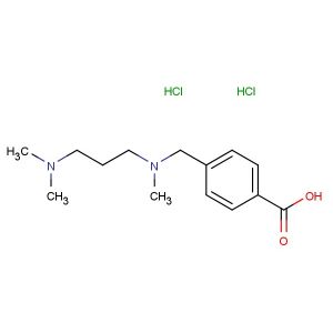 4-(((3-(dimethylamino)propyl)(methyl)amino)methyl)benzoic acid dihydrochloride