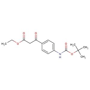 3-(4-tert-butoxycarbonylamino-phenyl)-3-oxo-propionic acid ethyl ester