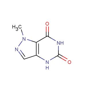 1-methyl-1,4-dihydro-pyrazolo[4,3-d]pyrimidine-5,7-dione