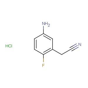 2-(5-amino-2-fluorophenyl)acetonitrile hydrochloride