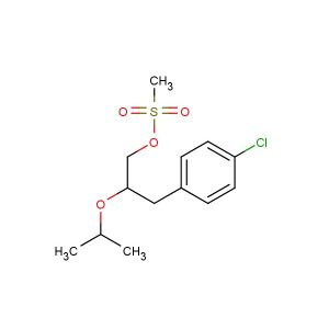 3-(4-chlorophenyl)-2-(propan-2-yloxy)propyl methanesulfonate