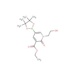 ethyl 1-(2-hydroxyethyl)-2-oxo-5-(tetramethyl-1,3,2-dioxaborolan-2-yl)-1,2-dihydropyridine-3-carboxylate