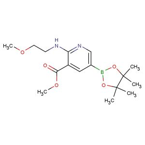 methyl 2-[(2-methoxyethyl)amino]-5-(tetramethyl-1,3,2-dioxaborolan-2-yl)pyridine-3-carboxylate