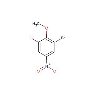 1-bromo-3-iodo-2-methoxy-5-nitrobenzene
