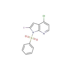 1-(benzenesulfonyl)-4-chloro-2-iodo-1H-pyrrolo[2,3-b]pyridine