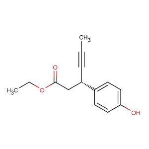 ethyl (3S)-3-(4-hydroxyphenyl)hex-4-ynoate