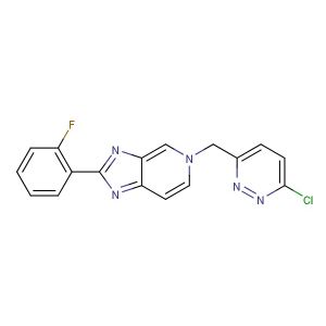 5-((6-chloropyridazin-3-yl)methyl)-2-(2-fluorophenyl)-5H-imidazo[4,5-c]pyridine