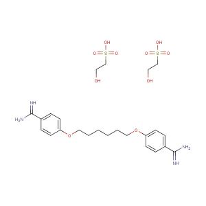 4,4'-(hexane-1,6-diylbis(oxy))dibenzimidamide bis(2-hydroxyethane-1-sulfonate)