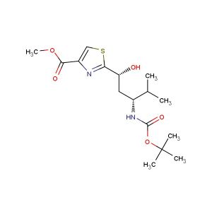 methyl 2-((1R,3R)-3-((tert-butoxycarbonyl)amino)-1-hydroxy-4-methylpentyl)thiazole-4-carboxylate