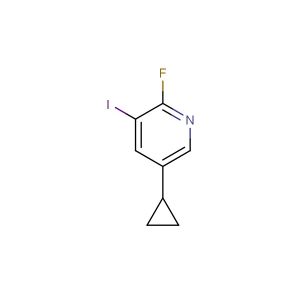 5-cyclopropyl-2-fluoro-3-iodopyridine