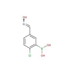 2-chloro-5-(hydroxyiminomethyl)phenylboronic acid