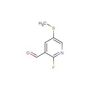 2-fluoro-5-(methylthio)nicotinaldehyde