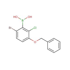 3-benzyloxy-6-bromo-2-chlorophenylboronic acid
