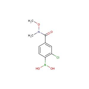 4-(N,O-dimethylhydroxylaminocarbonyl)-2-chlorophenylboronic acid