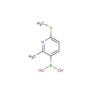 2-methyl-6-(methylthio)-3-pyridylboronic acid