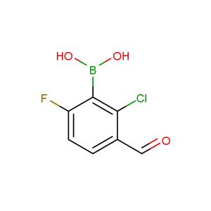 2-chloro-6-fluoro-3-formylphenylboronic acid